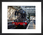 Flying Scotsman at Waverley Station, Edinburgh to celebrate the centenary. art print extra small black Art Print - Science Museum Shop