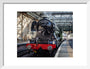 Flying Scotsman at Waverley Station, Edinburgh to celebrate the centenary. art print small white Art Print - Science Museum Shop