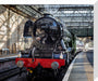 Flying Scotsman at Waverley Station, Edinburgh to celebrate the centenary. stretched canvas medium none Art Print - Science Museum Shop
