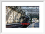 Flying Scotsman at Waverley Station, Edinburgh to celebrate the centenary. art print small white Art Print - Science Museum Shop