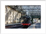 Flying Scotsman at Waverley Station, Edinburgh to celebrate the centenary. art print extra large white Art Print - Science Museum Shop