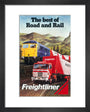 Freightliner - The Best of Road and Rail', BR poster, 1980 art print extra small black Art Print - Science Museum Shop