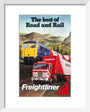 Freightliner - The Best of Road and Rail', BR poster, 1980 art print extra small white Art Print - Science Museum Shop