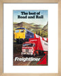 Freightliner - The Best of Road and Rail', BR poster, 1980 art print extra small natural Art Print - Science Museum Shop