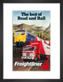 Freightliner - The Best of Road and Rail', BR poster, 1980 art print small black Art Print - Science Museum Shop