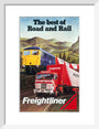 Freightliner - The Best of Road and Rail', BR poster, 1980 art print small white Art Print - Science Museum Shop