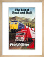 Freightliner - The Best of Road and Rail', BR poster, 1980 art print small natural Art Print - Science Museum Shop