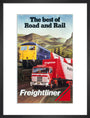 Freightliner - The Best of Road and Rail', BR poster, 1980 art print medium black Art Print - Science Museum Shop