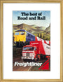 Freightliner - The Best of Road and Rail', BR poster, 1980 art print medium gold Art Print - Science Museum Shop