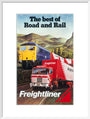 Freightliner - The Best of Road and Rail', BR poster, 1980 art print large white Art Print - Science Museum Shop