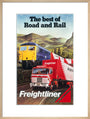 Freightliner - The Best of Road and Rail', BR poster, 1980 art print large natural Art Print - Science Museum Shop