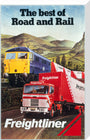 Freightliner - The Best of Road and Rail', BR poster, 1980 stretched canvas large none Art Print - Science Museum Shop