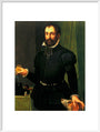 Portrait of a man holding a watch, c 1558. art print extra large white Art Print - Science Museum Shop