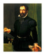 Portrait of a man holding a watch, c 1558. unstretched canvas extra large none Art Print - Science Museum Shop