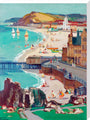 Aberystwyth, Oil on canvas, by Leonard Richmond, c.1954 stretched canvas extra large none Art Print - Science Museum Shop