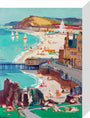Aberystwyth, Oil on canvas, by Leonard Richmond, c.1954 stretched canvas small none Art Print - Science Museum Shop