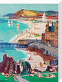 Aberystwyth, Oil on canvas, by Leonard Richmond, c.1954 stretched canvas medium none Art Print - Science Museum Shop