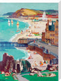 Aberystwyth, Oil on canvas, by Leonard Richmond, c.1954 stretched canvas large none Art Print - Science Museum Shop