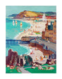 Aberystwyth, Oil on canvas, by Leonard Richmond, c.1954 unstretched canvas large none Art Print - Science Museum Shop