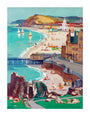 Aberystwyth, Oil on canvas, by Leonard Richmond, c.1954 unstretched canvas extra large none Art Print - Science Museum Shop