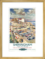'Sheringham', BR poster, 1948-1965 art print medium gold Art Print - Science Museum Shop