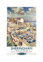 'Sheringham', BR poster, 1948-1965 unstretched canvas medium none Art Print - Science Museum Shop