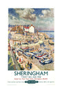 'Sheringham', BR poster, 1948-1965 unstretched canvas large none Art Print - Science Museum Shop