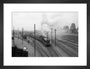 GWR 2-8-0 No 3803 leaving Acton Yard with Dynamometer Car art print small black Art Print - Science Museum Shop
