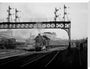 British Railways suburban train leaving Marylebone, 1949 stretched canvas extra large none Art Print - Science Museum Shop