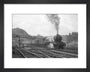 Queen of Scots departs Kings Cross with A3 no. 96 Papyrus c.1946 art print extra small black Art Print - Science Museum Shop