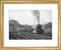 Queen of Scots departs Kings Cross with A3 no. 96 Papyrus c.1946 art print extra small gold Art Print - Science Museum Shop