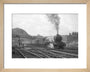 Queen of Scots departs Kings Cross with A3 no. 96 Papyrus c.1946 art print extra small natural Art Print - Science Museum Shop