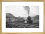 Queen of Scots departs Kings Cross with A3 no. 96 Papyrus c.1946 art print medium gold Art Print - Science Museum Shop