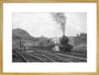 Queen of Scots departs Kings Cross with A3 no. 96 Papyrus c.1946 art print large gold Art Print - Science Museum Shop