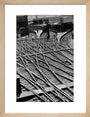 Lines of communication, railway lines at King's Cross art print small natural Art Print - Science Museum Shop