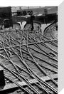 Lines of communication, railway lines at King's Cross stretched canvas small none Art Print - Science Museum Shop