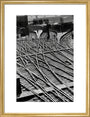 Lines of communication, railway lines at King's Cross art print medium gold Art Print - Science Museum Shop