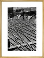 Lines of communication, railway lines at King's Cross art print large gold Art Print - Science Museum Shop