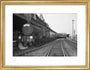 Steam Locomotive - Scandinavian art print small gold Art Print - Science Museum Shop