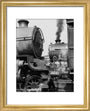 'Steam up and waiting' art print extra small gold Art Print - Science Museum Shop
