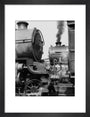 'Steam up and waiting' art print small black Art Print - Science Museum Shop