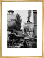 'Steam up and waiting' art print medium gold Art Print - Science Museum Shop