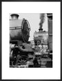 'Steam up and waiting' art print large black Art Print - Science Museum Shop