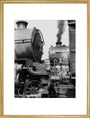 'Steam up and waiting' art print large gold Art Print - Science Museum Shop