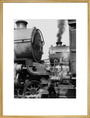 'Steam up and waiting' art print extra large gold Art Print - Science Museum Shop