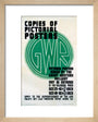 ‘Copies of Pictorial Posters’, GWR poster, 1923-1947 art print extra small natural Art Print - Science Museum Shop