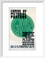 ‘Copies of Pictorial Posters’, GWR poster, 1923-1947 art print small white Art Print - Science Museum Shop