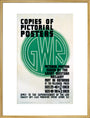 ‘Copies of Pictorial Posters’, GWR poster, 1923-1947 art print extra large gold Art Print - Science Museum Shop