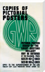 ‘Copies of Pictorial Posters’, GWR poster, 1923-1947 stretched canvas large none Art Print - Science Museum Shop