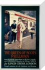 'The Queen of Scots Pullman', Pullman Company poster, c 1926 stretched canvas small none Art Print - Science Museum Shop